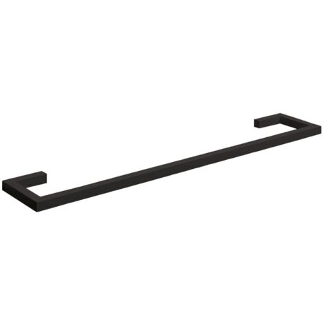 Lineabeta - Porte-serviettes Grela en acier gaufré noir L.60 cm (1/2)