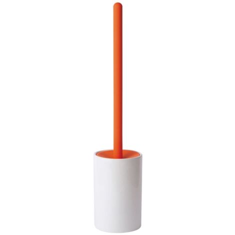 Lineabeta - Porte-balai Baston céramique / silicone orange (1/2)