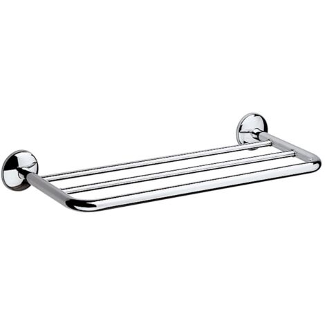 Inda - Porte-serviettes Hotellerie en laiton chromé L.57 cm