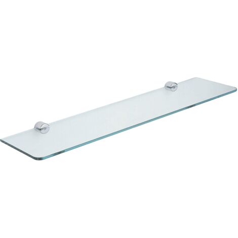 Inda - Tablette en verre transparent avec supports (1/2)