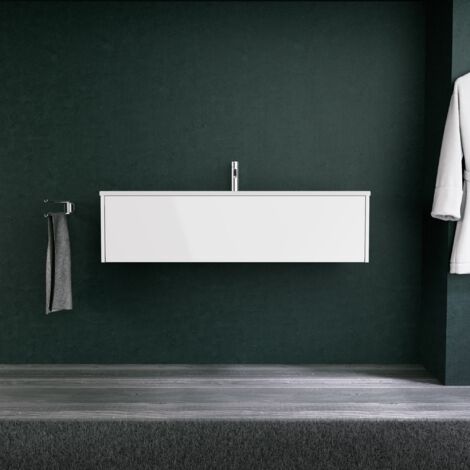 Inda - Meuble de salle de bain 1 tiroir L.120 avec vasque mat / (1/5)
