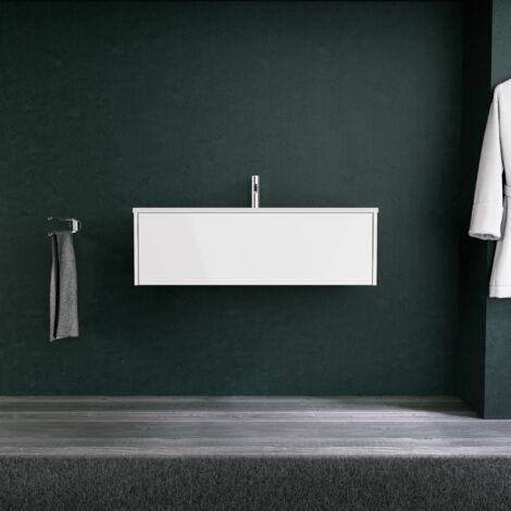 Inda - Meuble de salle de bain 1 tiroir L.100 avec vasque mat / (1/5)