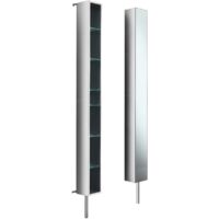 Lineabeta - SäuleDrehbar mit Spiegel und Glasböden Pikà L.16cm