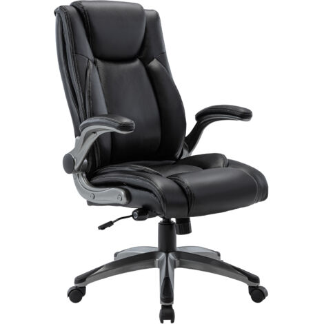COLAMY Chaise de bureau - chaise de bureau ergonomique - Fauteuil de direction pivotant, capacité de charge de 150 kg - Noir