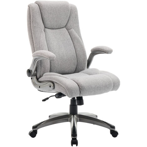 COLAMY Chaise de bureau - chaise de bureau ergonomique - Fauteuil de direction pivotant, capacité de charge de 150 kg - Gris