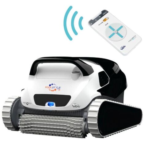 Maytronics Dolphin – Robot piscine connecté Dolphin Poolstyle 40i – Nettoyage complet fond, parois, ligne d’eau – Application MyDolphin Plus – Longueur 12m