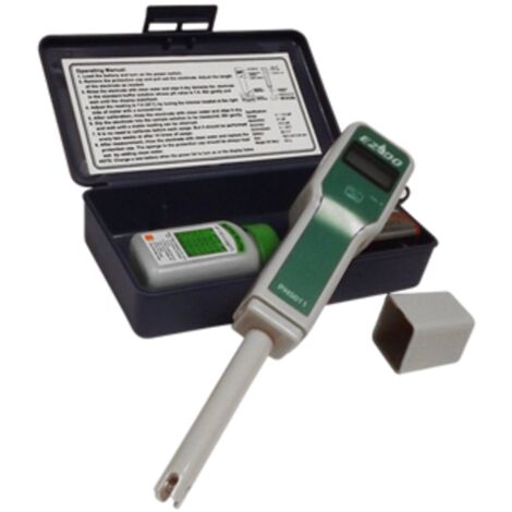 Ccei – Testeur de pH électronique pour piscine – Affichage digital – Plage de mesure 0 à 14 – Précision +/- 0.1 pH – Alimentation batterie 9V