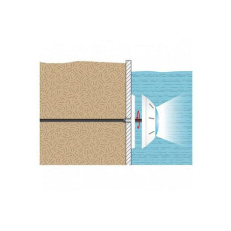 Ccei – Projecteur LED piscine Stella RGBW 30W – 9 ampoules – Indice de protection IP68 – Contrôle à distance – Flux lumineux 1000 lm