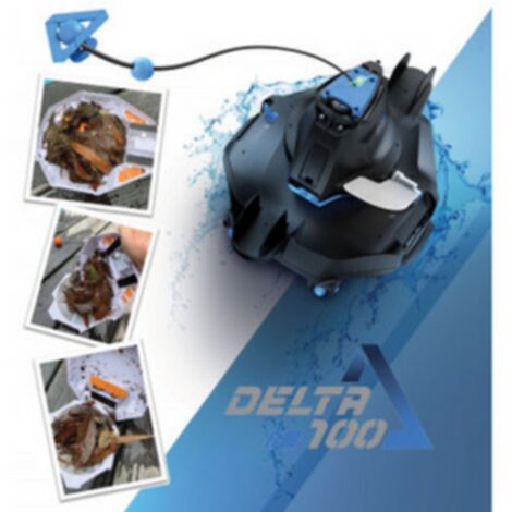 Kokido – Robot piscine sans fil Delta 100 – Batterie lithium-ion 2000mAh – Autonomie 45 min – Capacité 2,2L – Compatible tous revêtements (1/4)
