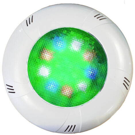 Projecteur LED couleurs multicolores pour bassin – Installation à visser sur traversée de paroi 1.5'' – Compatible tous types de piscines