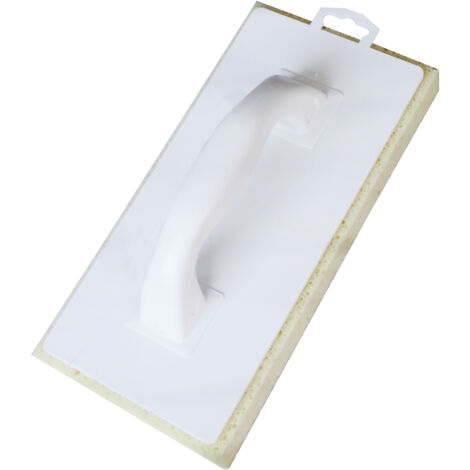 Platoir à nettoyer mousse fine jaune – Semelle 30 mm – Monobloc polystyrène choc – Poignée ergonomique – Pour joints ciment (1/4)