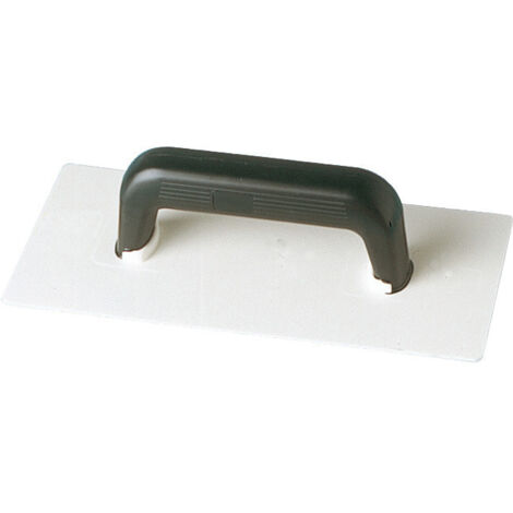 Platoir à Gréser Poignée Fermée – Taloche Acier Inox Dentée – Outil de Maçonnerie pour Application de Mortier, Colle à Carrelage – Prise en Main Ergonomique – Finition Propre et Précise