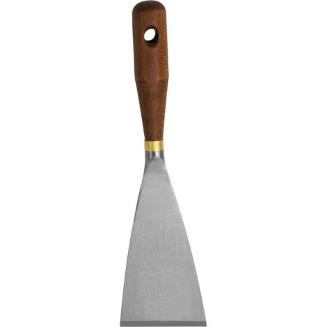 Riflard – Manche bois FSC – Largeur 7 cm – Lame en acier trempé – Pour gratter, décaper et élargir les fissures (1/2)