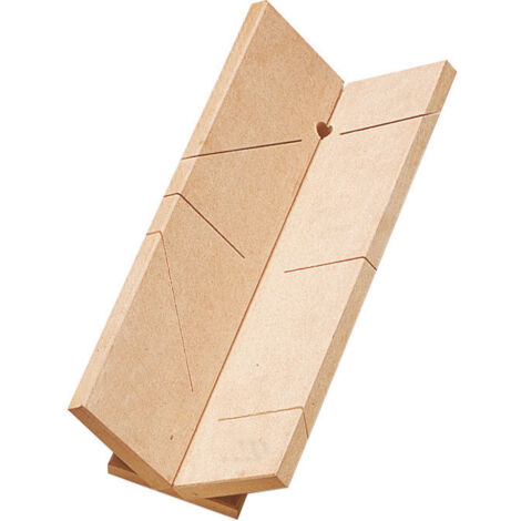 Boîte à Coupe Forme V – Petit Modèle Compact – Boîte à Onglet Plastique Résistante – Découpe Précise pour Baguettes, Plinthes, Moulures – Idéale pour Travaux d’Angle et Finitions Soignées