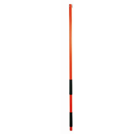 Mondelin – Perche emboitable 2m pour lisseuse articulée – Tubes en alu léger et ultra-résistant – 2 manchons ergonomiques pour meilleur grip
