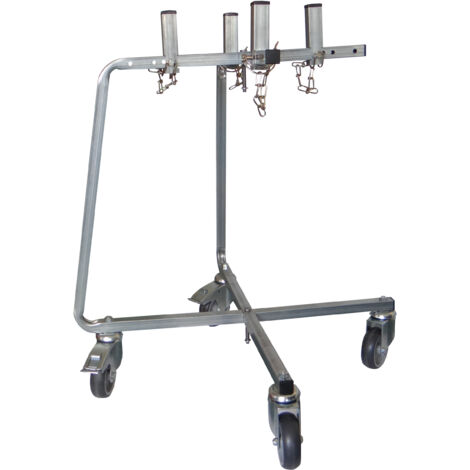 Chariot porte-seau pliable réglable – Compatible 4 dimensions de seaux Ø43,5 / Ø34 / Ø30 / Ø27 cm – Travail en hauteur sans se baisser – Anti-TMS