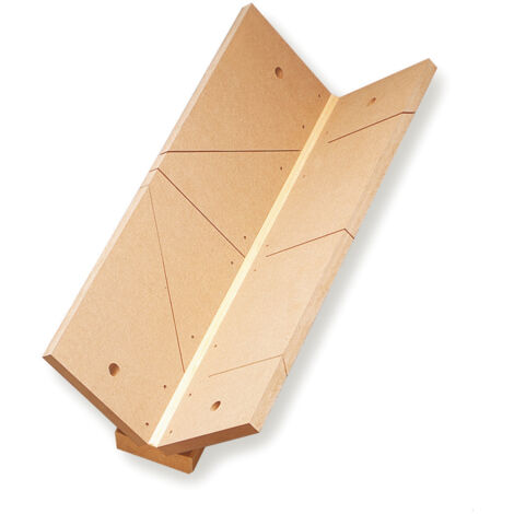Boîte à Coupe Forme V – Grand Modèle – Boîte à Onglet Plastique Robuste – Découpe Précise pour Baguettes, Plinthes, Moulures – Idéale pour Travaux d’Angle et Finitions – Bricolage et Rénovation
