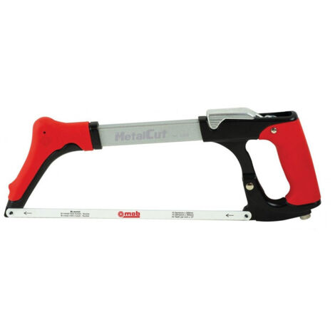 Mob Outillage – Scie à métaux MetalCut 405 mm – Tension 190 kg pour coupes précises – Lame HSS bimétal 300 mm – Double poignée anti-fatigue
