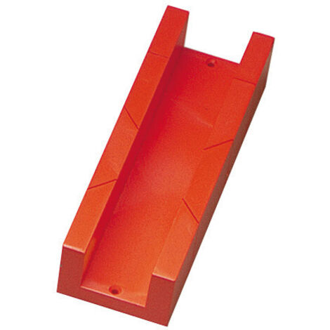 Boîte à Coupe en Plastique – Boîte à Onglet Légère et Robuste – Pour Découpe Précise à 45°, 90°, 22,5° – Idéale pour Plinthes, Moulures, Baguettes – Outil de Bricolage Manuel