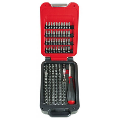 Mob Outillage – Coffret d'embouts de vissage 115 pièces – 112 embouts S2 25mm – Porte-embouts magnétique Autolock – Pour vissage précis