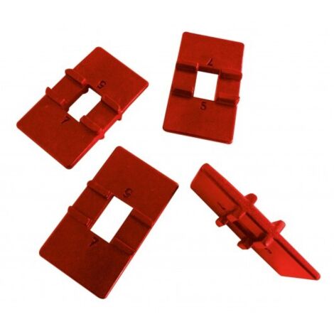 Mob Outillage – Lot de 4 cales réversibles pour pose-lame – Espaces 4/6mm – Fabrication française – Pour bois dur et teck
