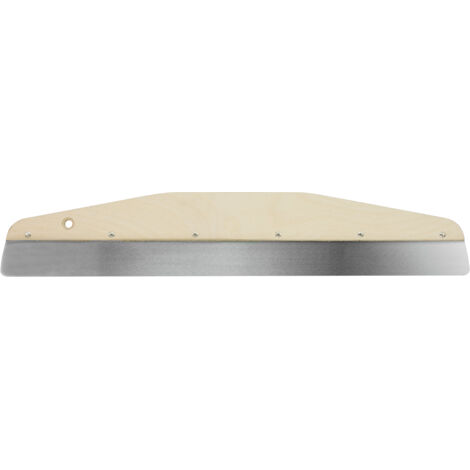Lame inox à araser – Longueur 60 cm – Poignée bois labellisée FSC ergonomique – Outil professionnel pour araser, lisser et parfaire les finitions sur grandes surfaces