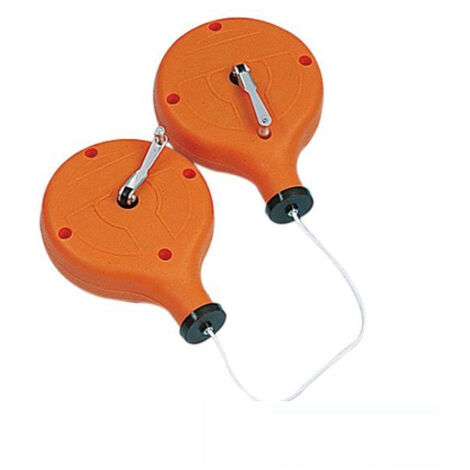 Mondelin – Cordeau double de charpentier 30m – Nylon ultra-résistant – Boîtier ABS haute résistance – Traçage net sur tous supports