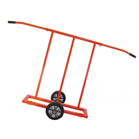 Mob Mondelin – Chariot d'atelier porte plaques 21x80 cm – Charge max 900 kg – 2 roues caoutchouc pour maniabilité – 500550
