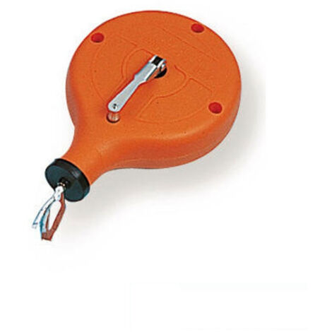 Mondelin – Cordeau traceur rond 30m – Corde en polycoton tressé – Boîtier plastique résistant – Pour marquage précis sur chantiers