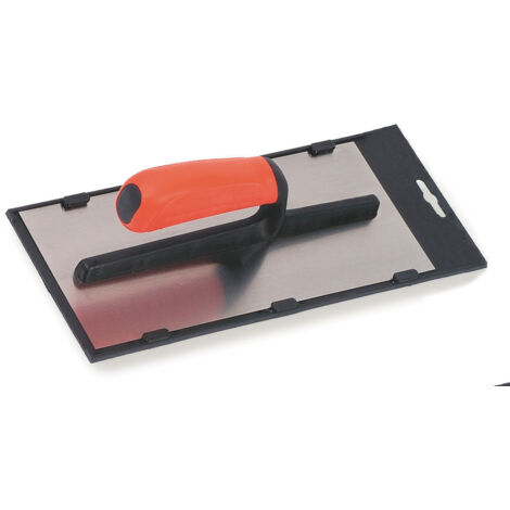 Platoir lame biseautée  inox 0,6 mm – Monture bimatière renforcée fibre de verre – Rigidité et souplesse pour finitions précises