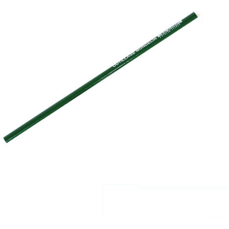 Mondelin – Crayon de maçon 30 cm – Forme ovale – Bois vernis vert – Mine tendre pour marquage précis sur béton et matériaux de construction