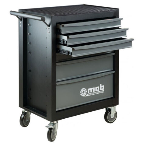 Mob Outillage – Servante d'atelier roulante 6 tiroirs avec 57 outils – Capacité de charge 850 kg – Dimensions 100x50x85 cm – 9523057601