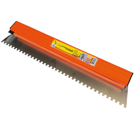 Ergolame® dentée façade 60 cm – Lame spéciale collage polystyrène ITE, dents larges carrées 8x8x8 mm, épaisseur 0,6 mm, application précise et régulière