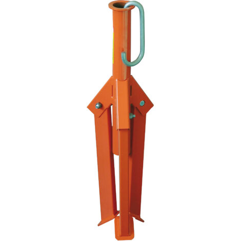 Trépied métallique de plâtrier pliable – Charge utile 250 kg – Pieds rectangulaires avec plat anti-déformation – Stable et robuste