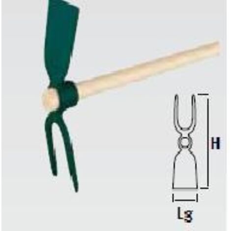 Serfouette forgée Duopro manche bois - Leborgne