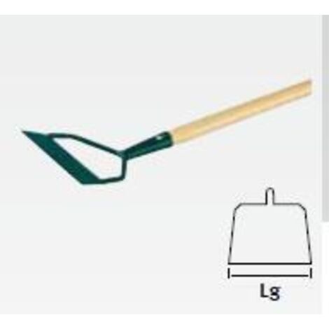 Leborgne – Ratissoire à pousser 150cm – Manche en bois certifié PEFC – Lame en acier trempé pour désherbage efficace – Outil écoresponsable