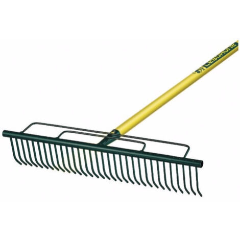 Leborgne – Râteau à gazon dents extérieures renforcées 0,84kg – Manche en bois percé certifié PEFC 150cm – Pour ramasser herbe et feuilles (1/5)