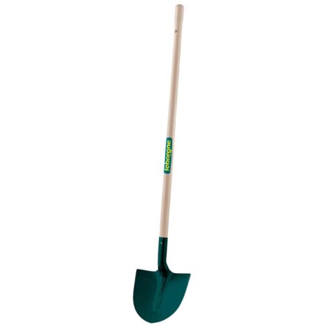 Pelle ronde tôle 27 cm manche bois TP certifié PEFC 100% 130 cm LEBORGNE- 005277 (1/2)