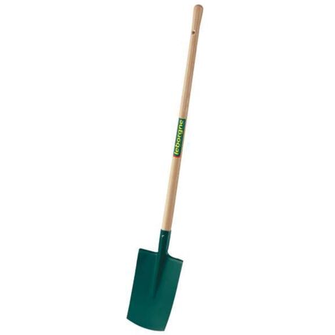 Leborgne – Bêche à rebord 28 cm – Manche pomme en bois certifié PEFC – Ergonomie professionnelle pour bêchage sans effort
