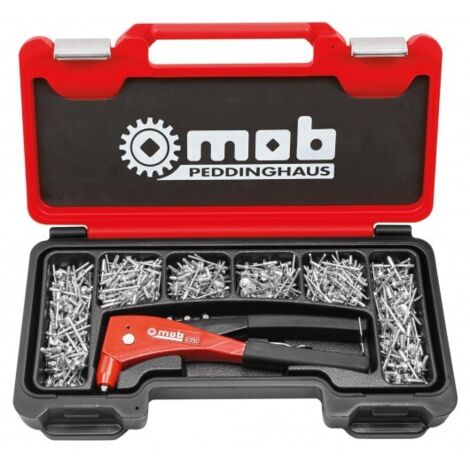 Pince à riveter 255x178 mm + 500 rivets coffret MOB OUTILLAGE