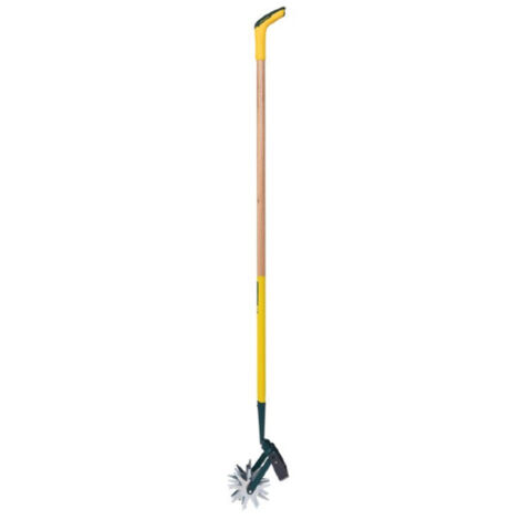 Leborgne – Grattoir oscillant NaturOvert – Lame affûtée articulée – Manche bois 150cm – Éperons en acier – Poignée ergonomique