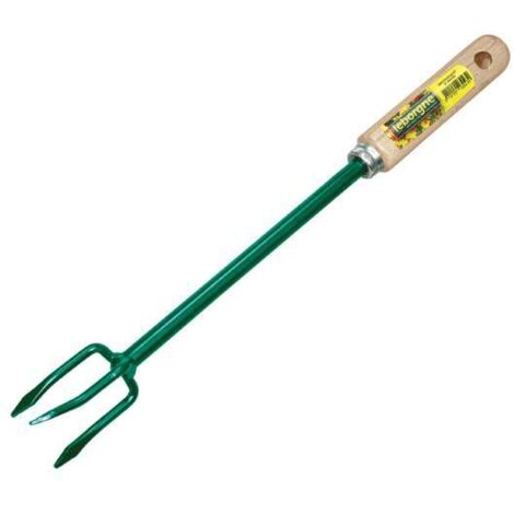 Leborgne – Minirotogrif 3 dents Duopro – Manche en bois certifié PEFC 100% – Outil pour aérer et mélanger terre et engrais