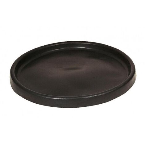 Mondelin – Bac à ciment rond noir pro 90 litres – Plastique haute résistance – Forme circulaire pour mélange homogène – Nettoyage facile