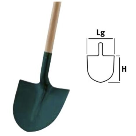 Pelle ronde tôle 27 cm sans manche - Leborgne (1/3)