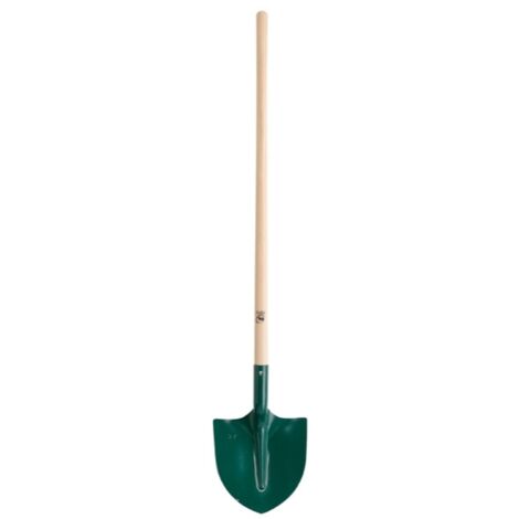 Leborgne – Pelle ronde en bois 27cm – Outil de ramassage robuste – Conception ergonomique pour confort – Idéal pour travaux de jardinage
