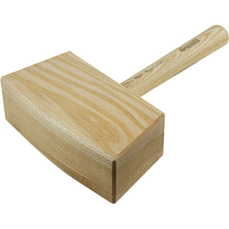 Maillet de menuisier – Frappe précise pour ciseaux de sculpteur – Bois de qualité sans nœuds – Durable et confortable – 30 x 10 cm