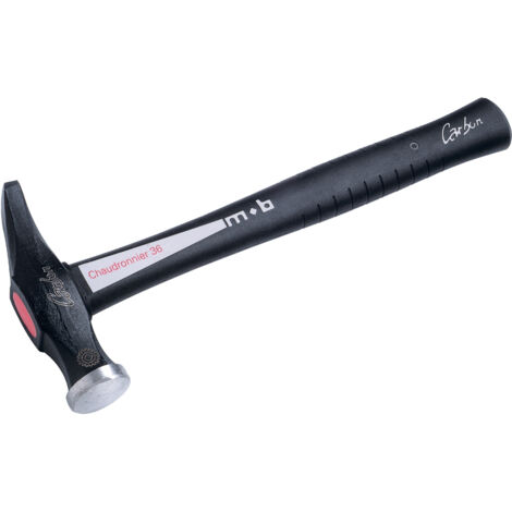 MARTEAU À GARNIR – Manche composite Carbon quadri-matière (fibre de verre + carbone + PP anti-vibration + grip élastomère) – Longueur 37 cm – Tête acier C45E 162×50 mm forgée 54 HRC