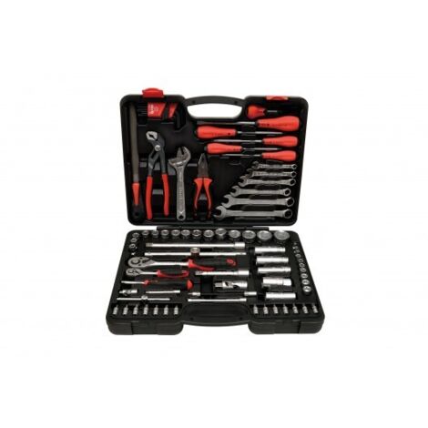 Mob Outillage – Coffret multi-outils 81 pièces – Outils bimatière pour mécanique et électromécanique – Rangement organisé et prêt à l'emploi