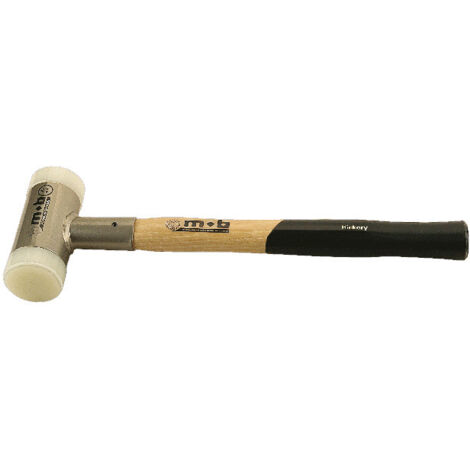 Maillet sans recul à embouts interchangeables – Manche bois Hickory – Tête massette acier carbone C45 – 38 x 12,5 cm