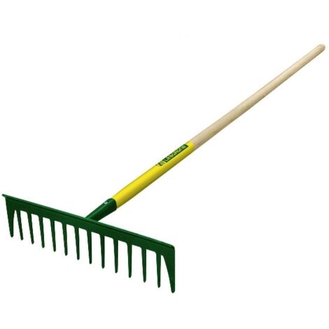 Leborgne – Râteau 14 dents droites 40 cm – Dents latérales renforcées – Douille tubulaire pour emmanchage renforcé – 376100